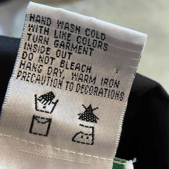 Quacker‎ Factory Shirt Womens Small Black Floral Embroidery Embelished Button Up - Picture 7 of 8